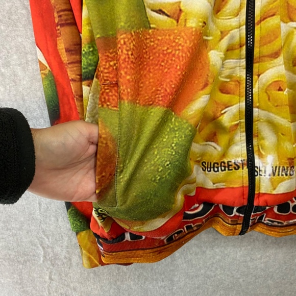 Rage On Small Ramen Chicken Noodles All Over Print Full Zip Hoodie Unisex - Picture 3 of 7